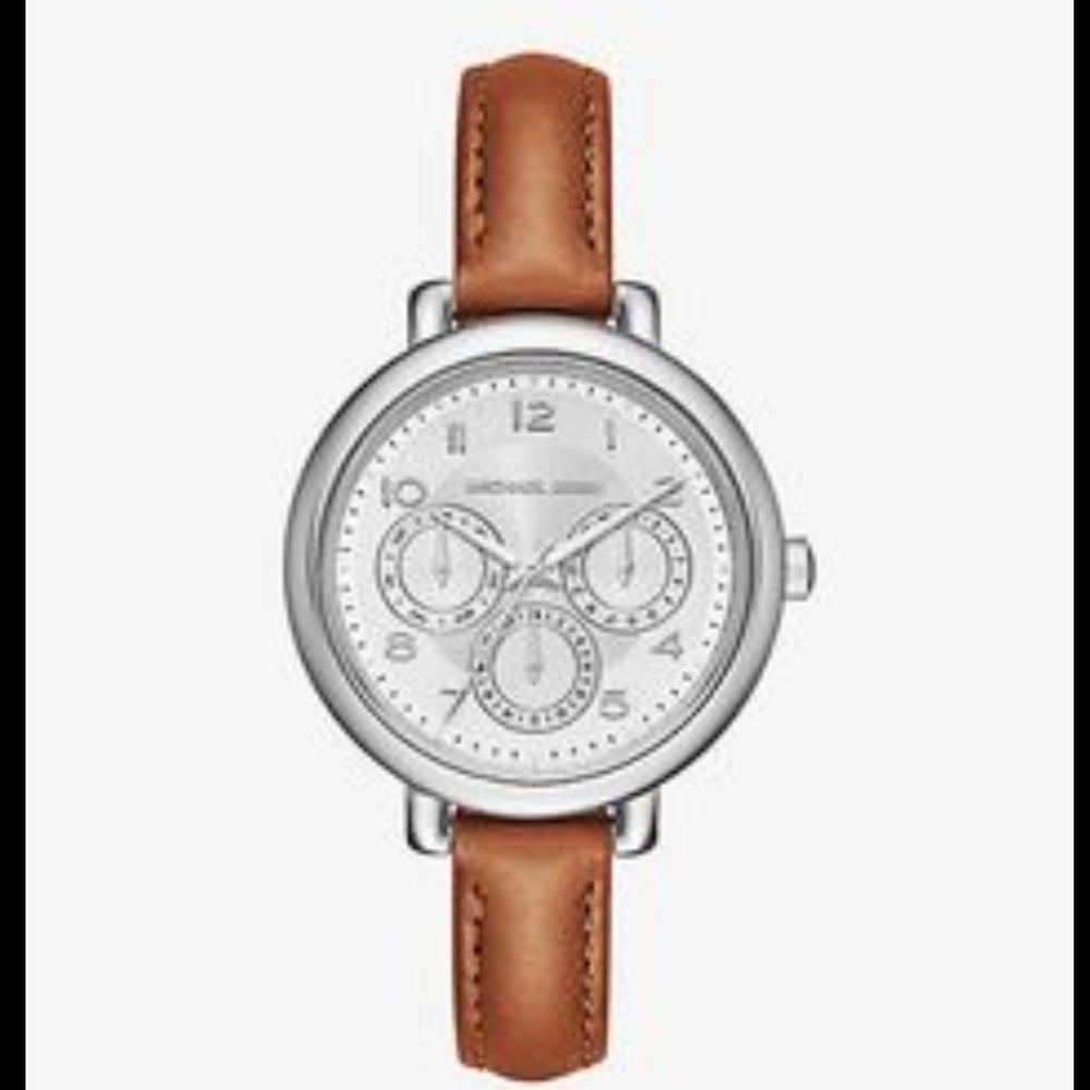 Michael Kors Kohen leather watch